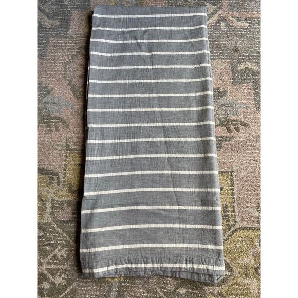 Threshold Blocked Striped Farmhouse Shower Curtain - Picture 4 of 7